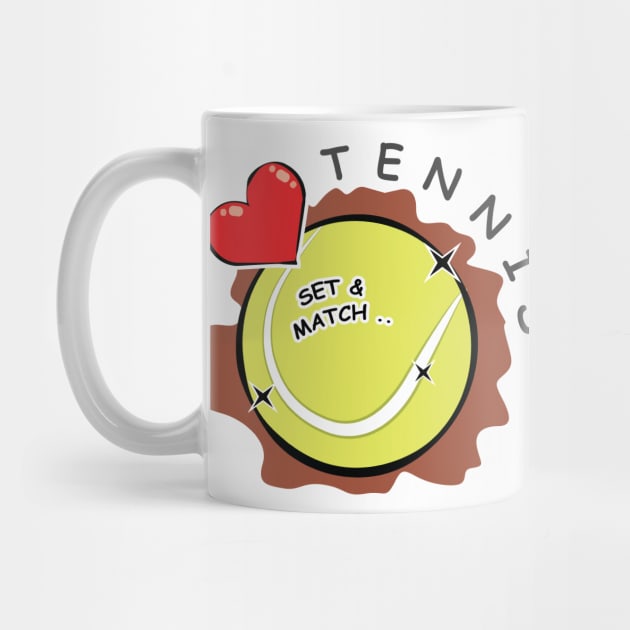 I Love Tennis by DesignWood-Sport